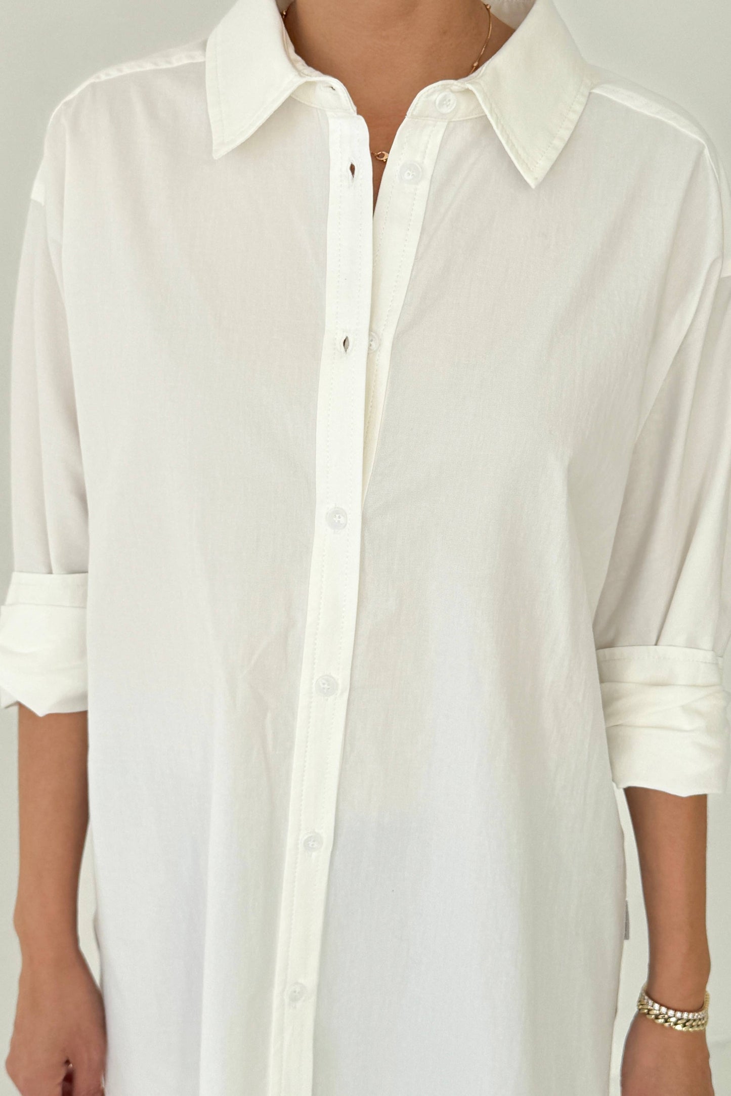 Le Bon Shoppe | Light Weight Owen Shirt - White