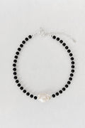 Kara Yoo | Mila II Necklace with Fireball Pearl - Black Agate