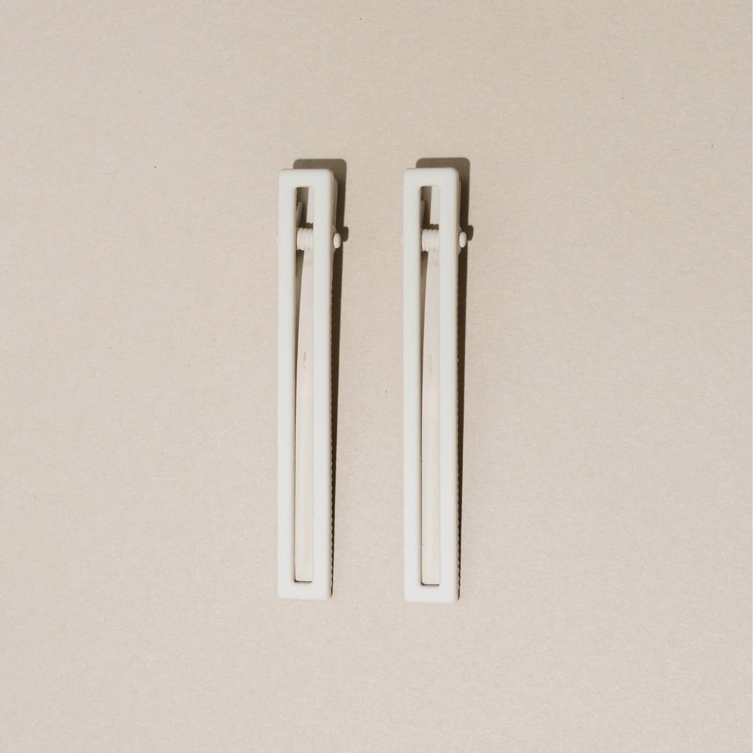 Nat + Noor | Leia Alligator Hair Clips - Bone