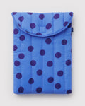 Baggu | Puffy Laptop Sleeve 16" - Blue Polka Dot