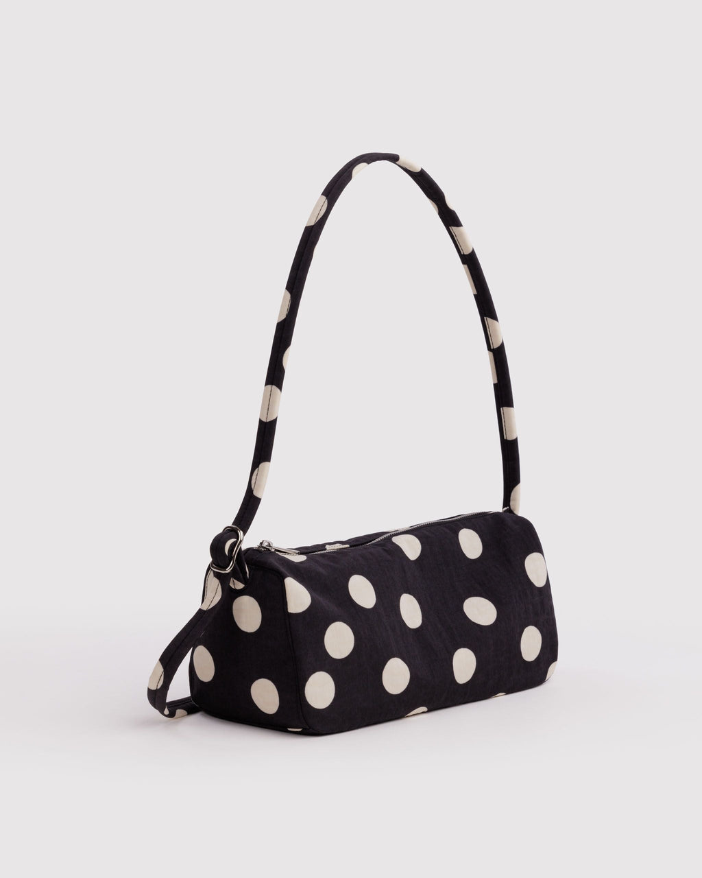 Baggu | Nylon Loaf Bag - Black and Cream Polka Dot