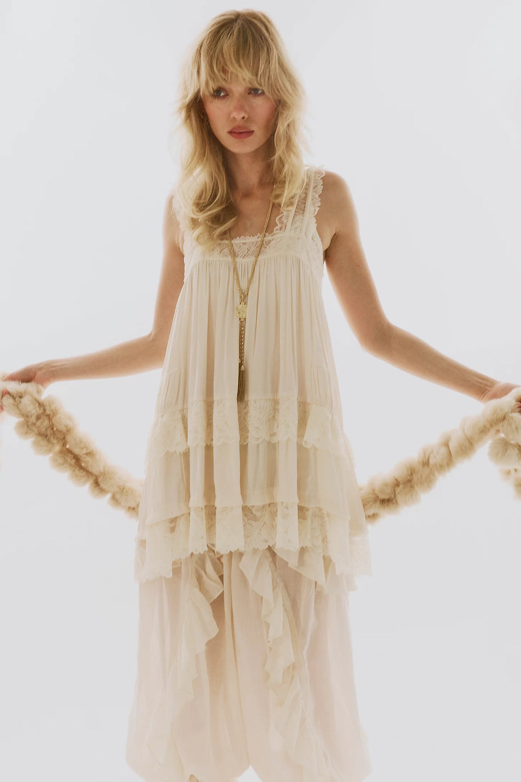 Free People | Forever Yours Slip - Toasted Eggnog