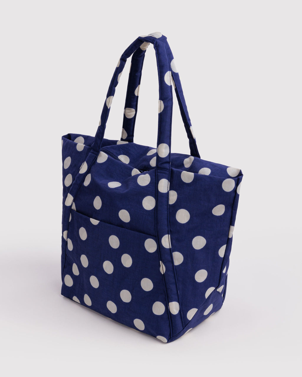 Baggu | Cloud Bag - Navy and Cream Polka Dot