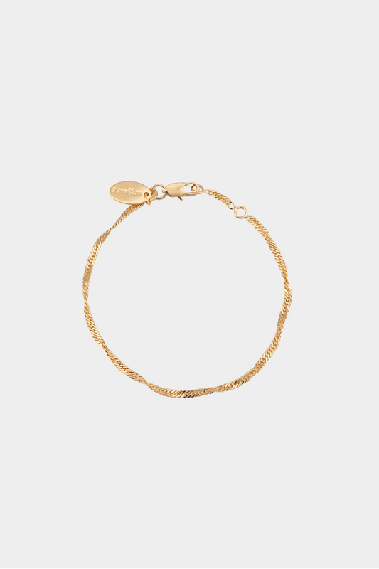 Kara Yoo | Thin Singapore Bracelet -14k Gold Plated