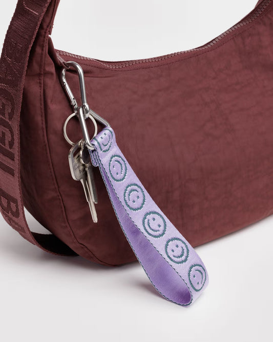 Baggu | Logo Keychain - Lilac Happy
