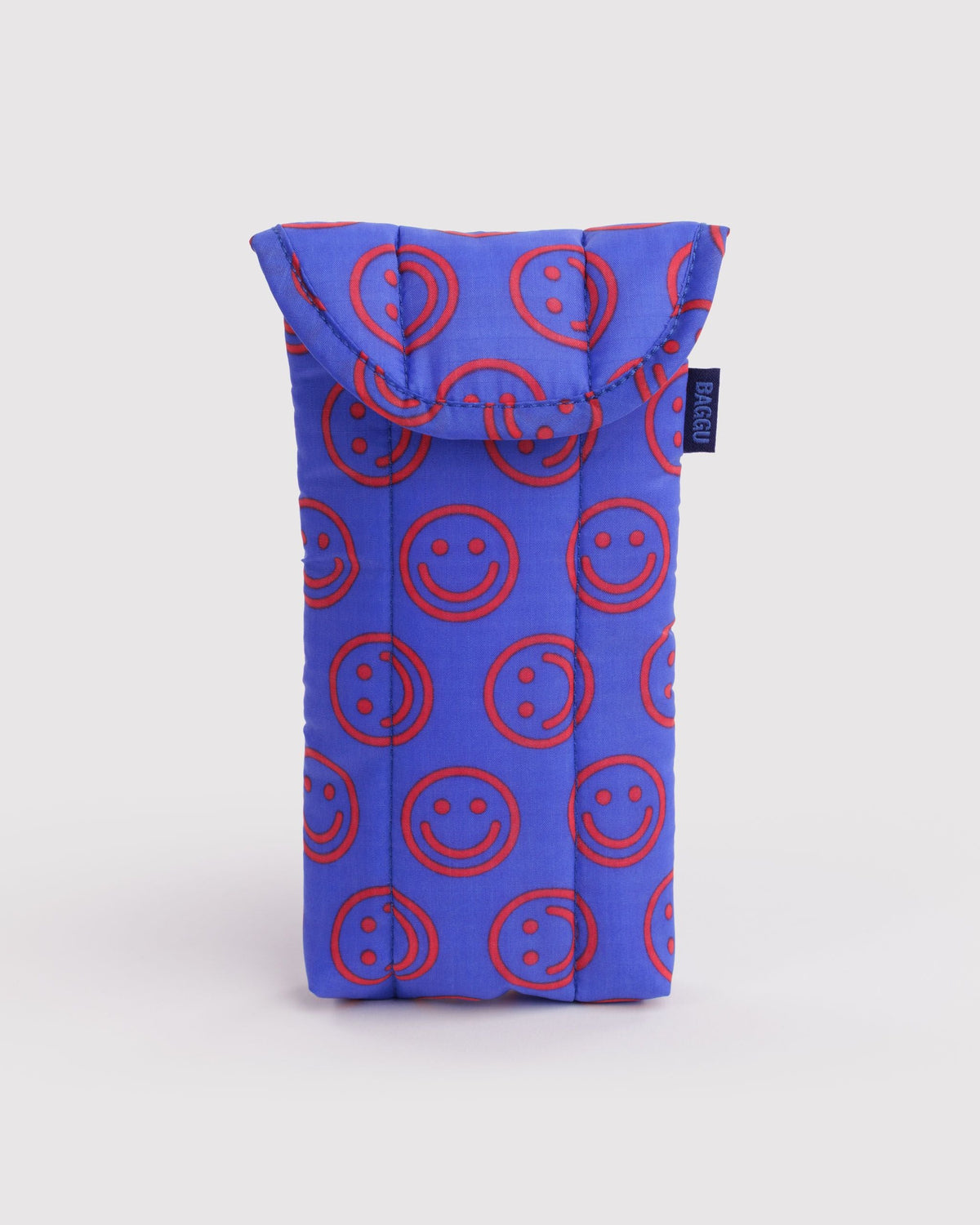 Baggu | Puffy Glasses Sleeve - Mini Cobalt Happy
