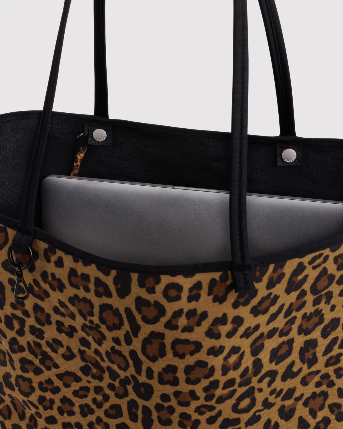 Baggu | Large Nylon Reversible Tote - Leopard Mix