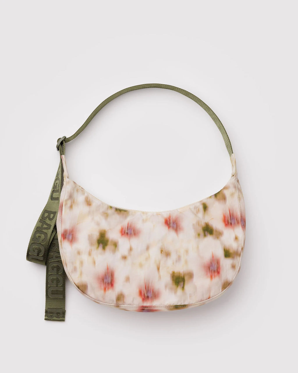 Baggu | Medium Nylon Crescent Bag - Abstract Floral