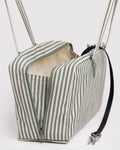 Baggu | Medium Nylon Bowler Bag - Sage Stripe