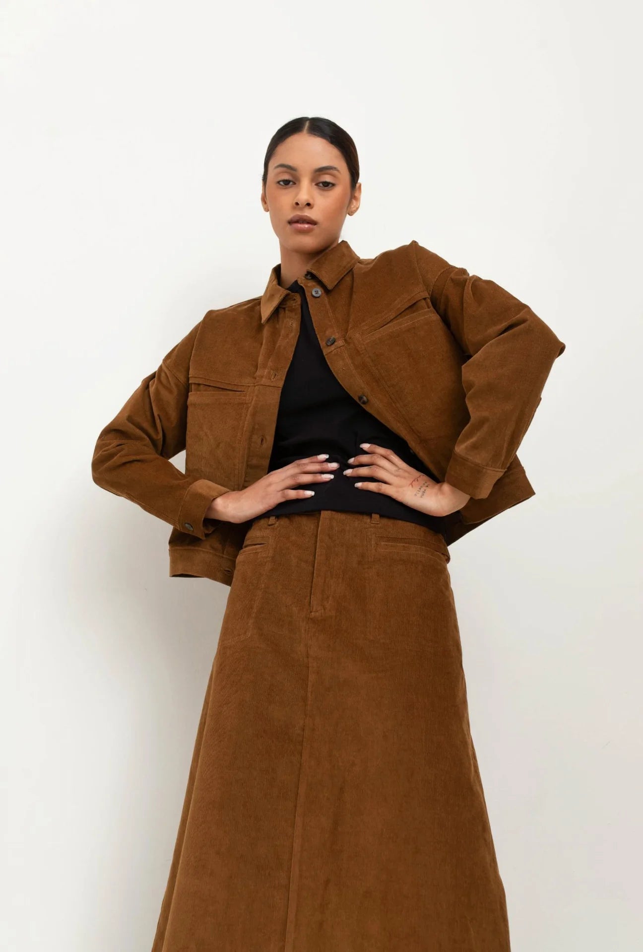 Paper Label |  Sefina Jacket - Tobacco