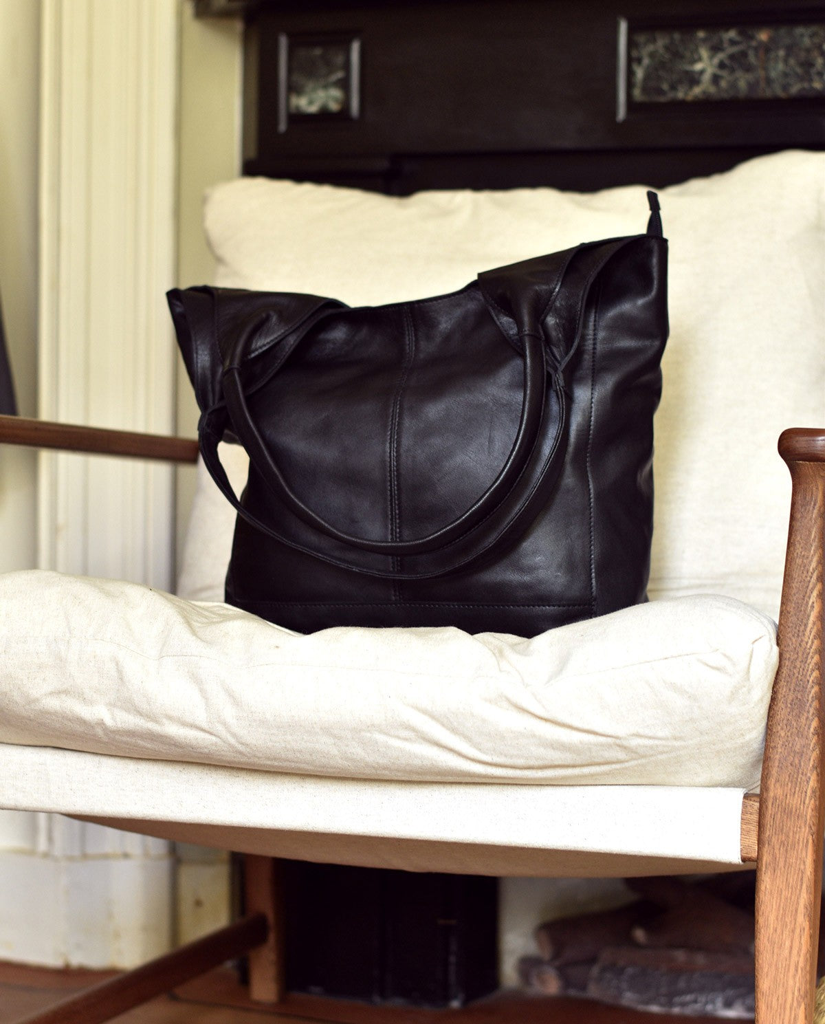 Yerse | Leather Bag with Zip