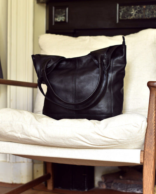 Yerse | Leather Bag with Zip
