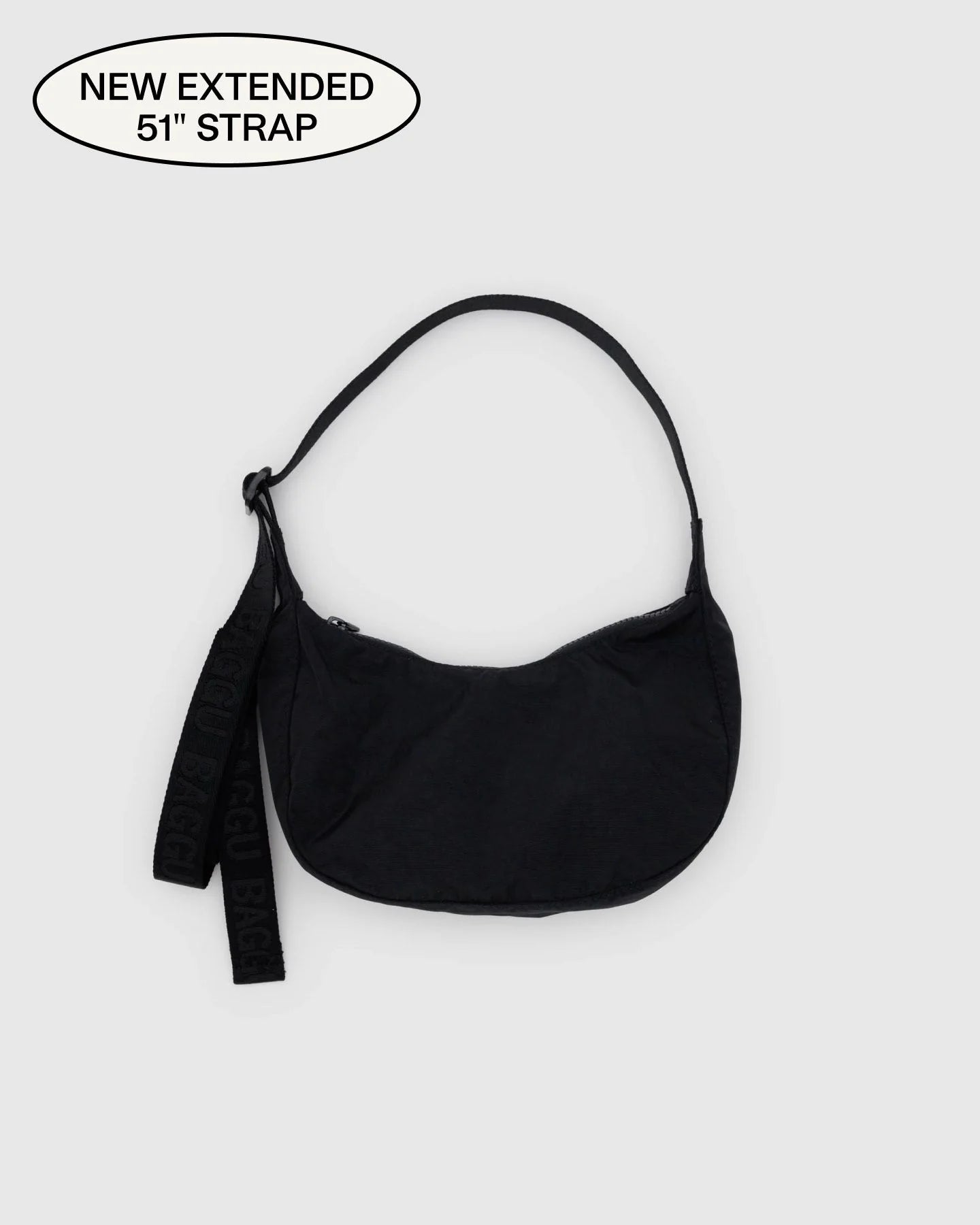 Baggu | Small Nylon Crescent Bag - Black