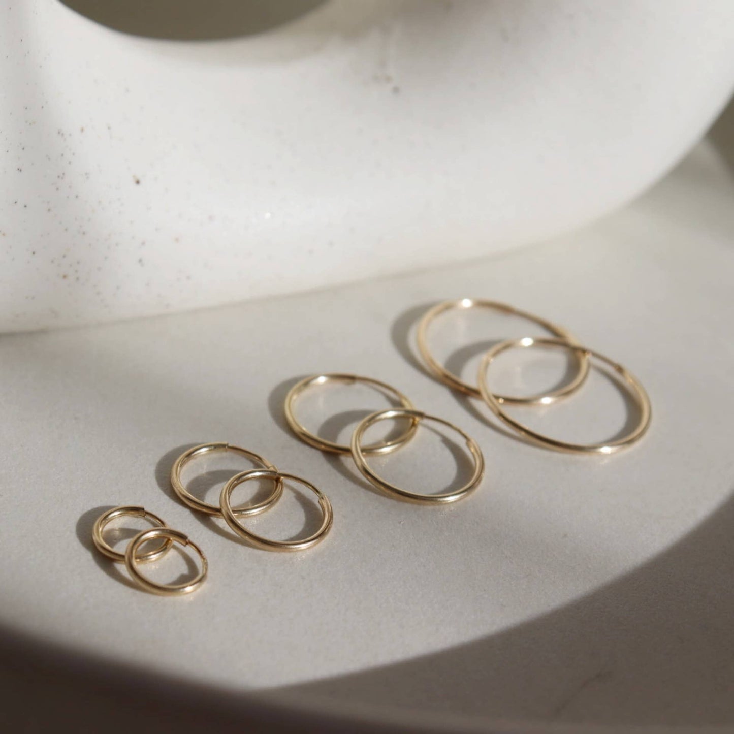 Token Jewelry | Goldie Hoops - 14k Gold Fill / 10mm