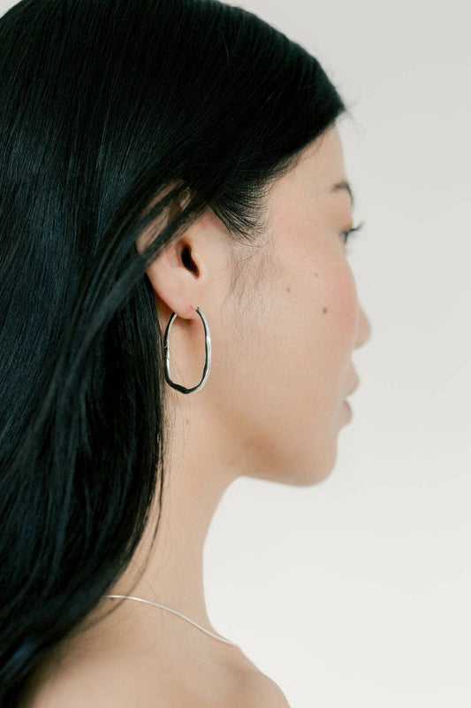 Kara Yoo | Romy Hoops - Sterling Silver