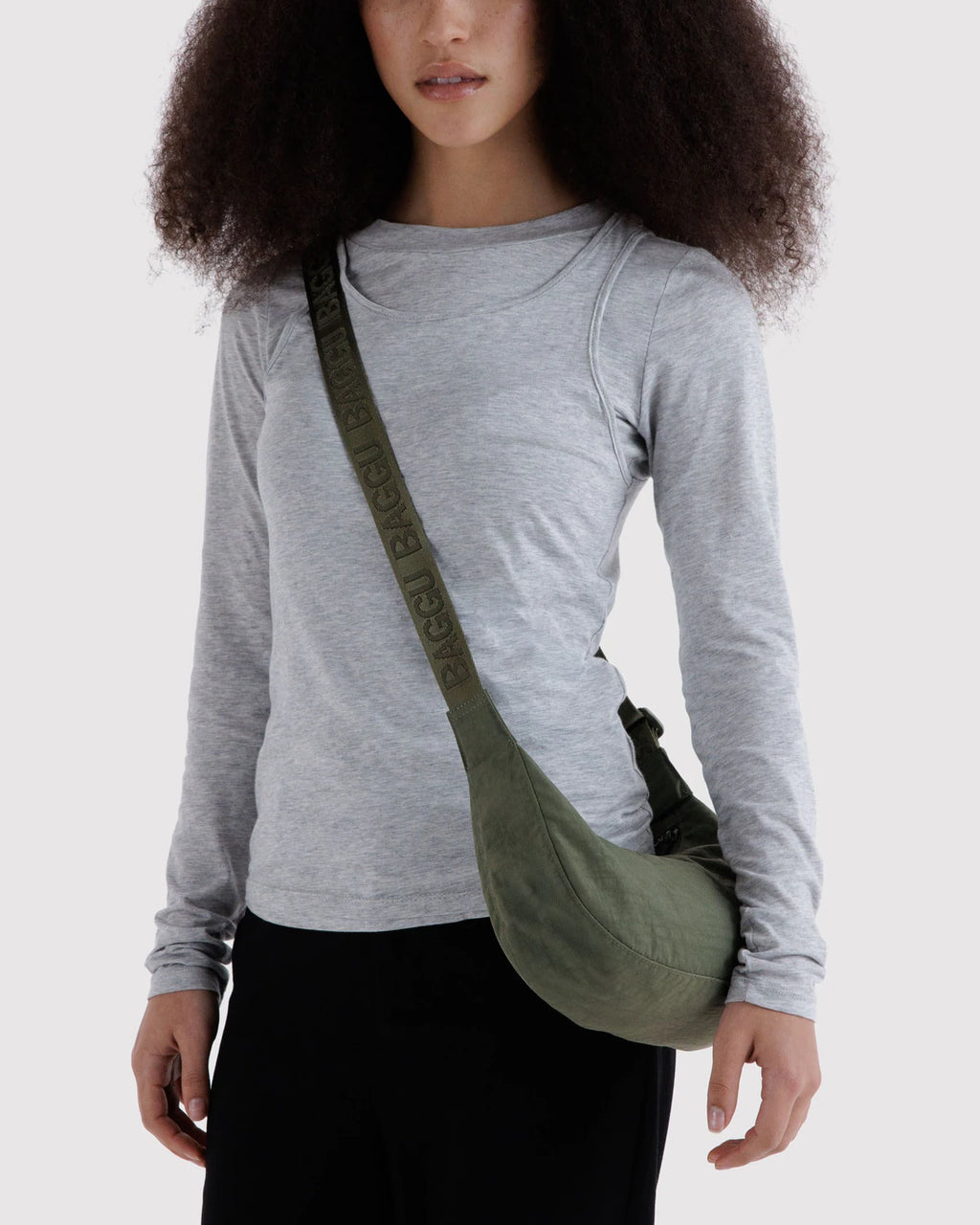 Baggu | Small Nylon Crescent Bag - Caper