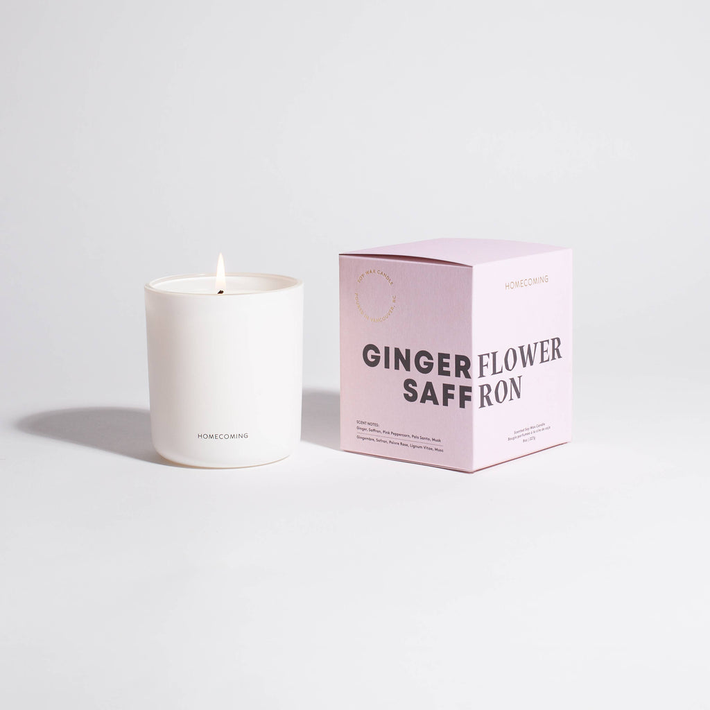 Homecoming | Ginger Flower Saffron Soy Wax Candle