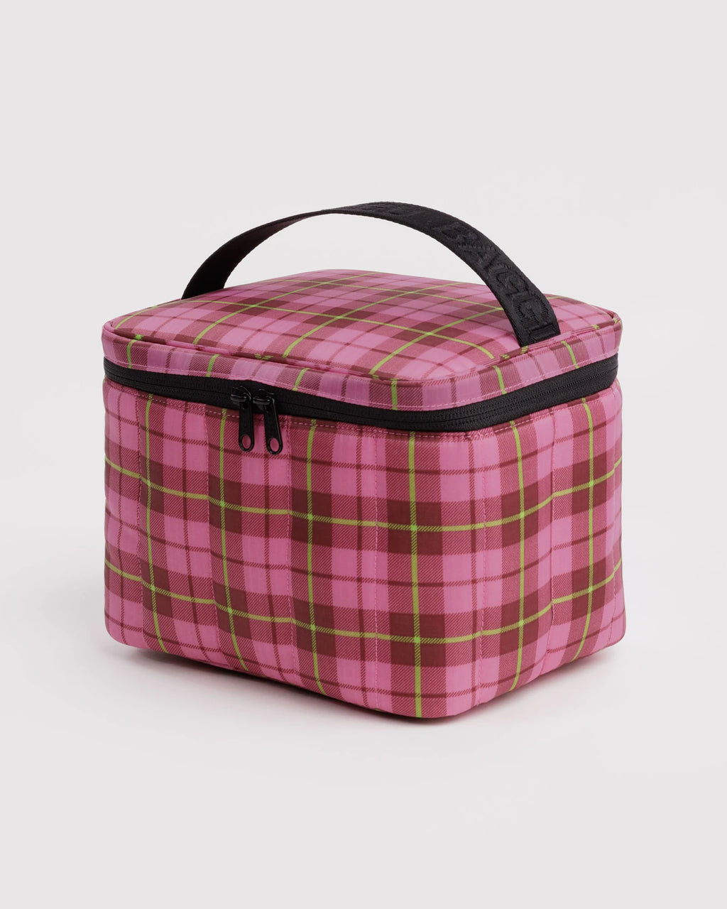 Baggu | Puffy Lunch Bag - Lunch Bag - Azalea Pink Tartan