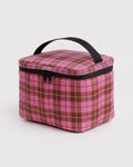 Baggu | Puffy Lunch Bag - Lunch Bag - Azalea Pink Tartan