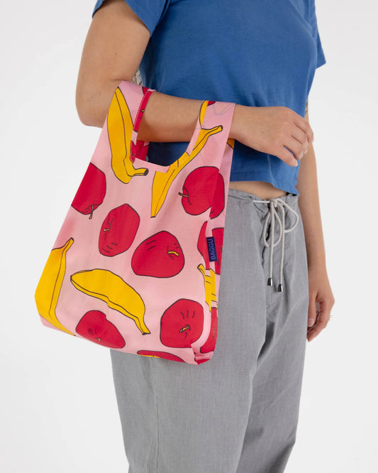 Baggu | Baby Baggu - Light Pink Apples & Bananas