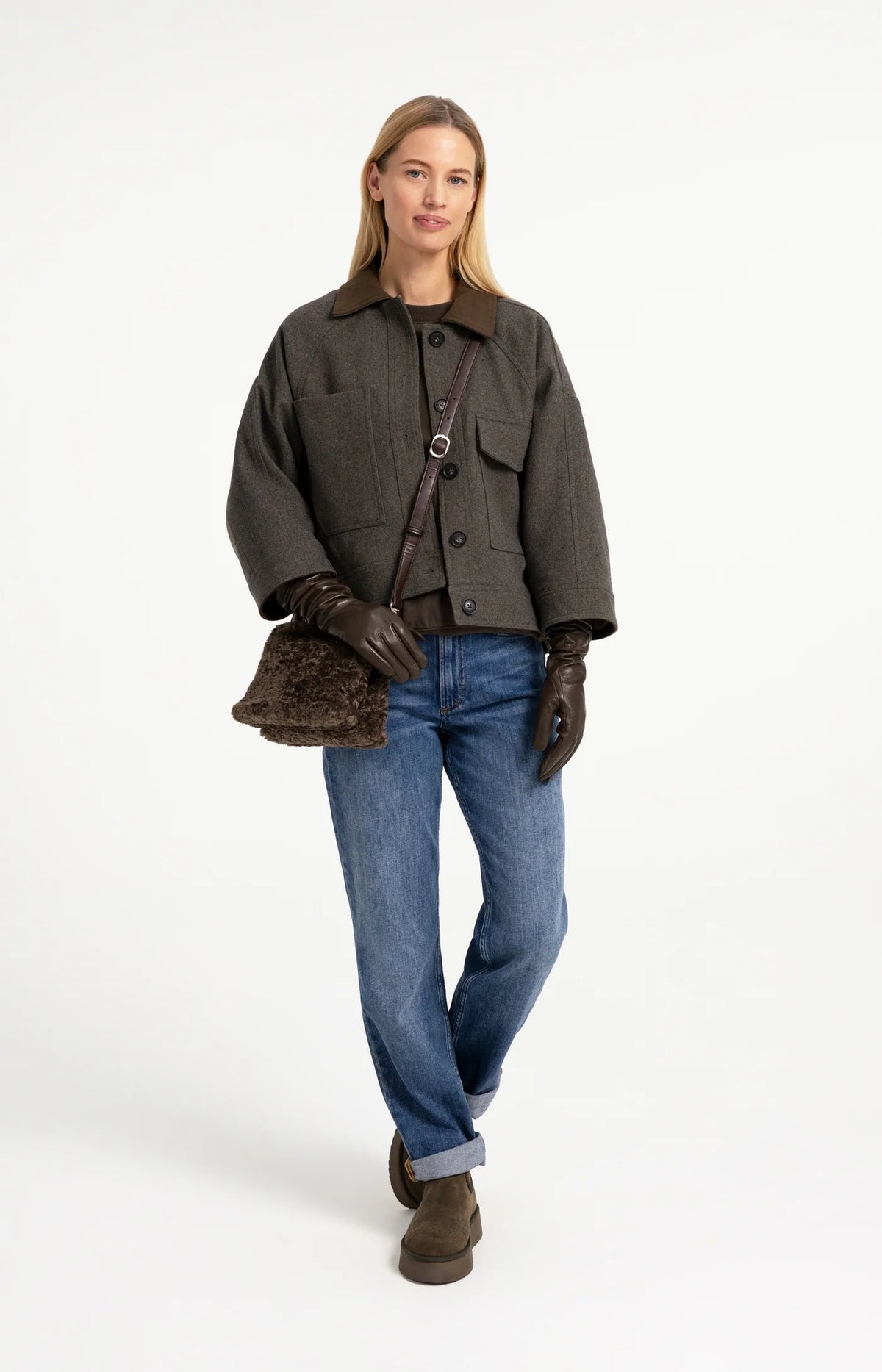 Yaya the Brand | Faux Fur Cross Body Bag