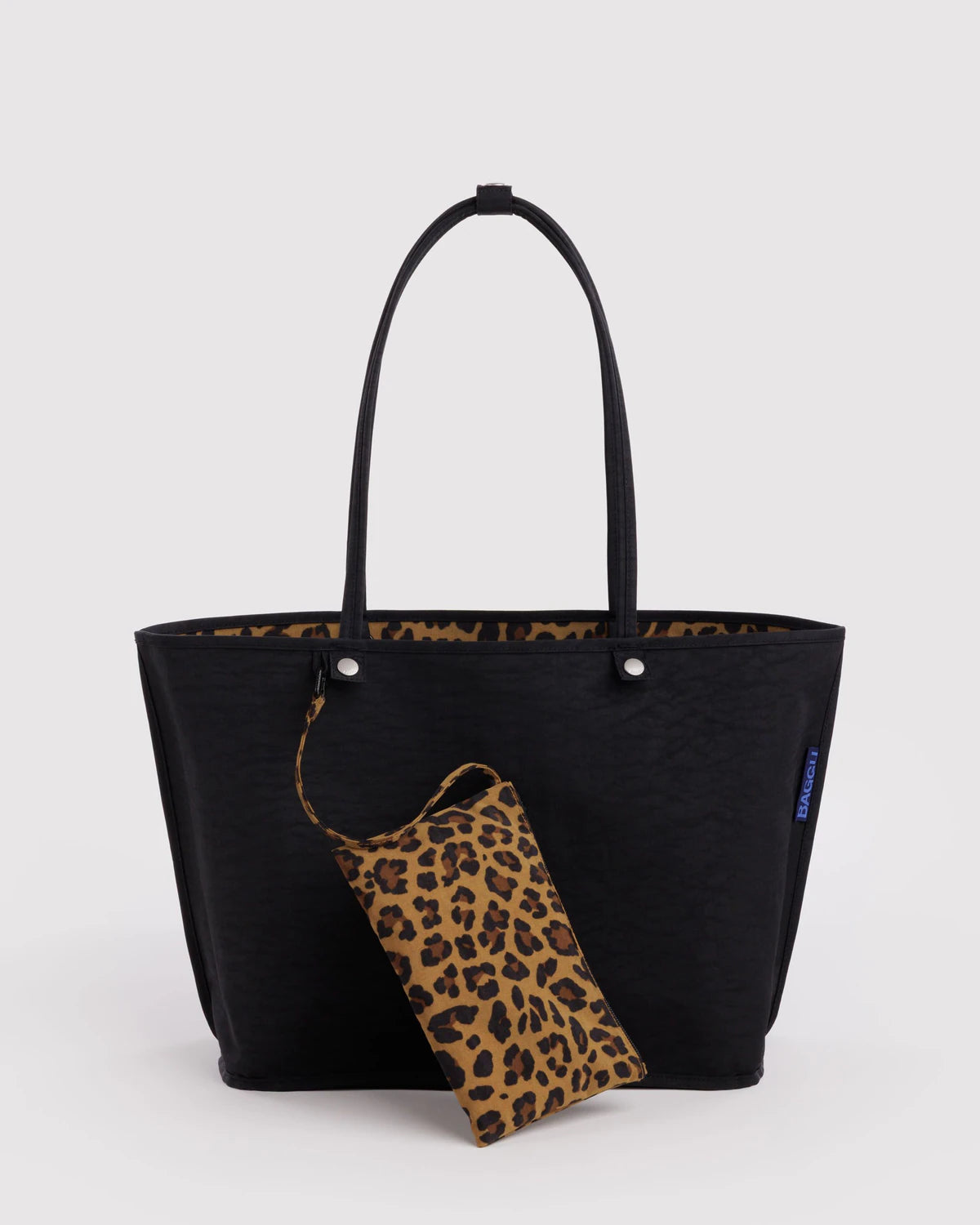 Baggu | Large Nylon Reversible Tote - Leopard Mix