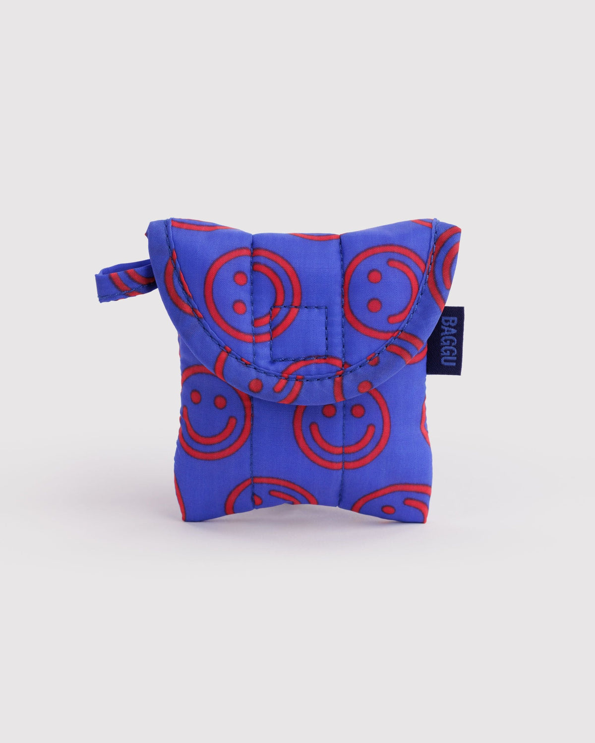 Baggu | Puffy Earbuds Case - Mini Cobalt Happy