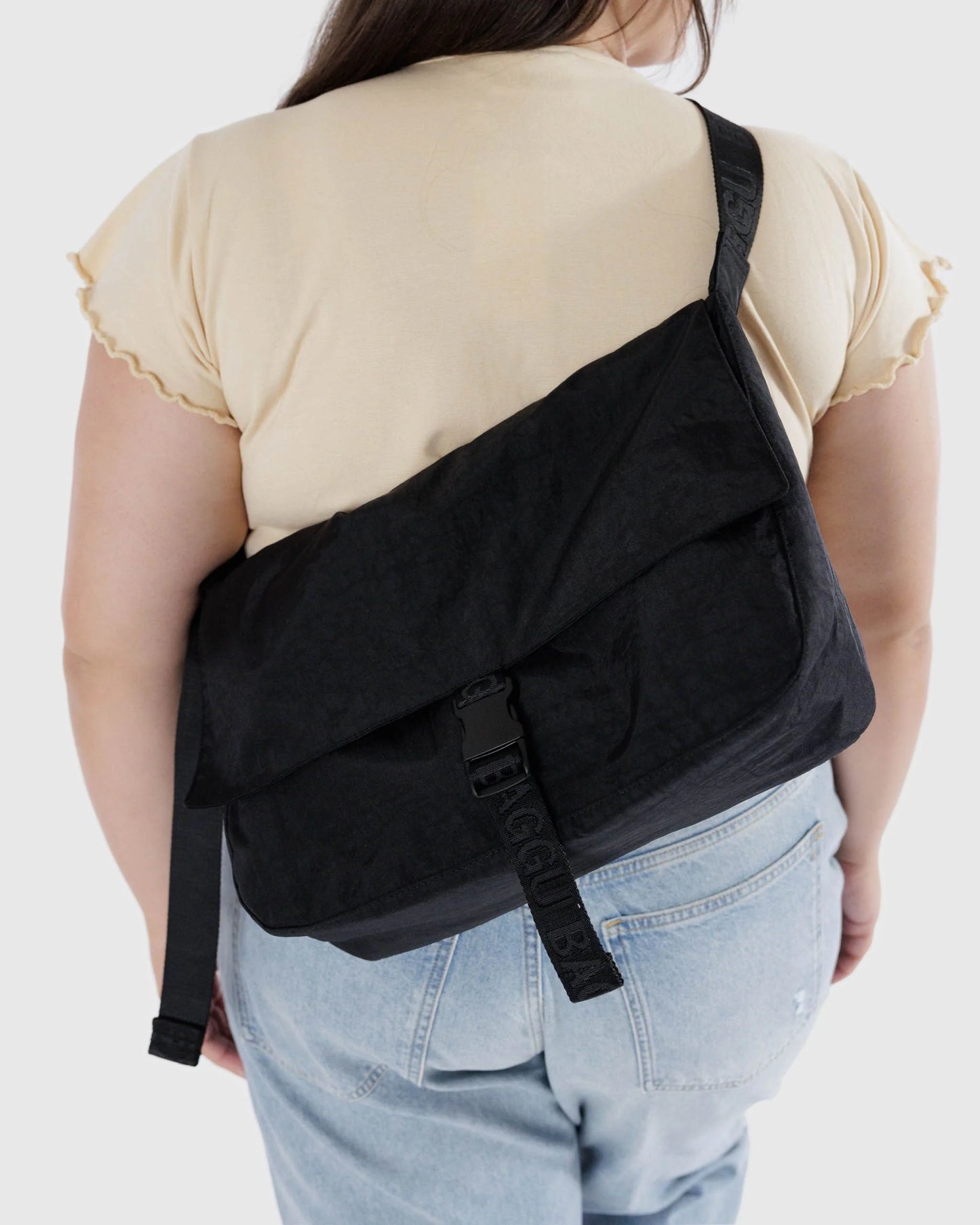 Baggu | Nylon Messenger Bag - Black