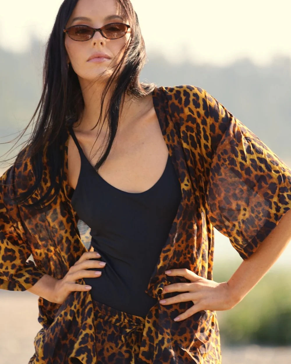Fenntessa Swim | Weekender Coverup - Leopard