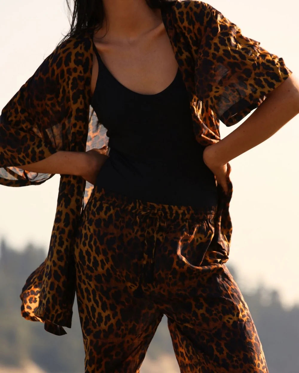 Fenntessa Swim | Weekender Coverup - Leopard