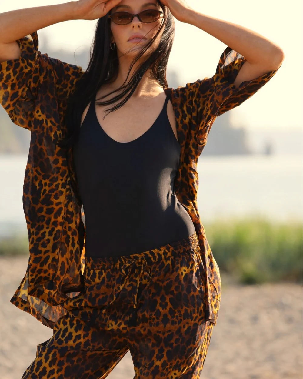 Fenntessa Swim | Weekender Coverup - Leopard