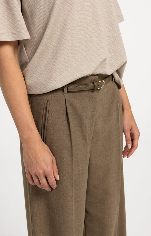 Yaya The Brand | Fine Leather Belt - Teak