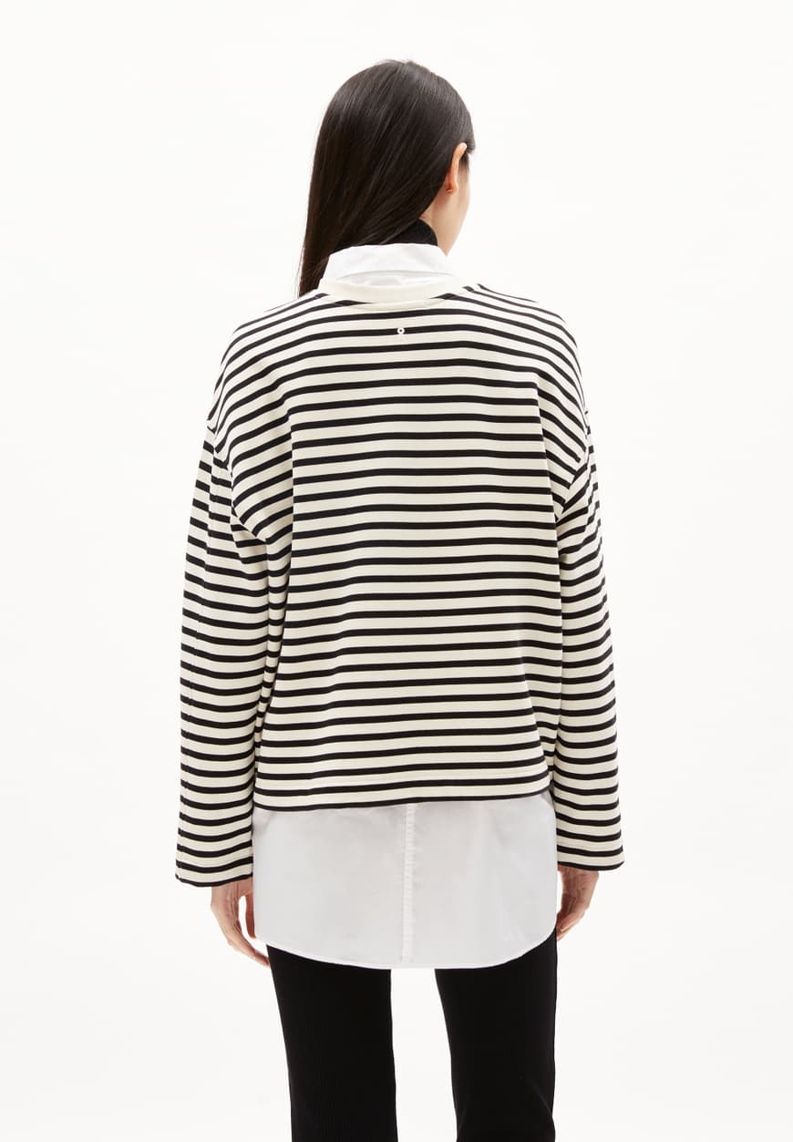 Armed Angels | Frankaa Maarlen Stripe Sweatshirt - Undyed/Black