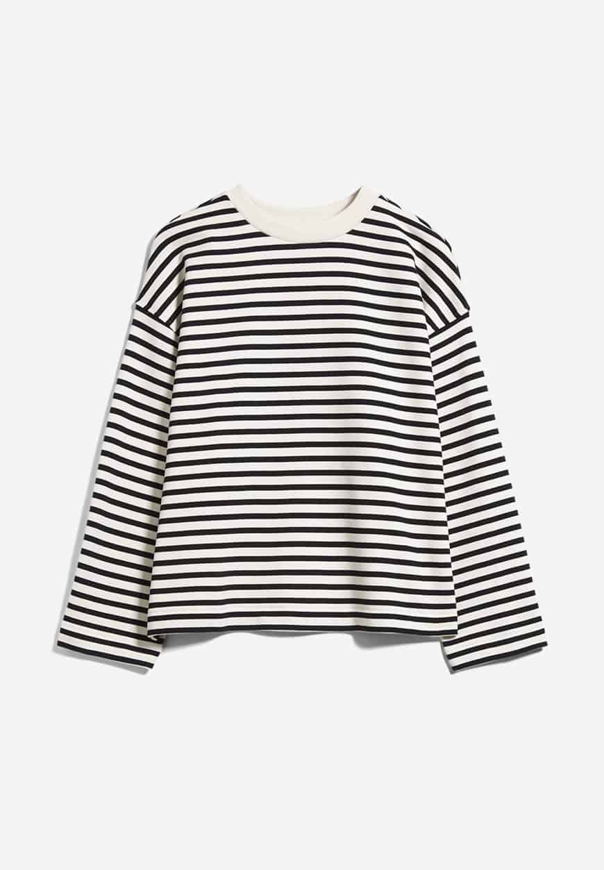 Armed Angels | Frankaa Maarlen Stripe Sweatshirt - Undyed/Black