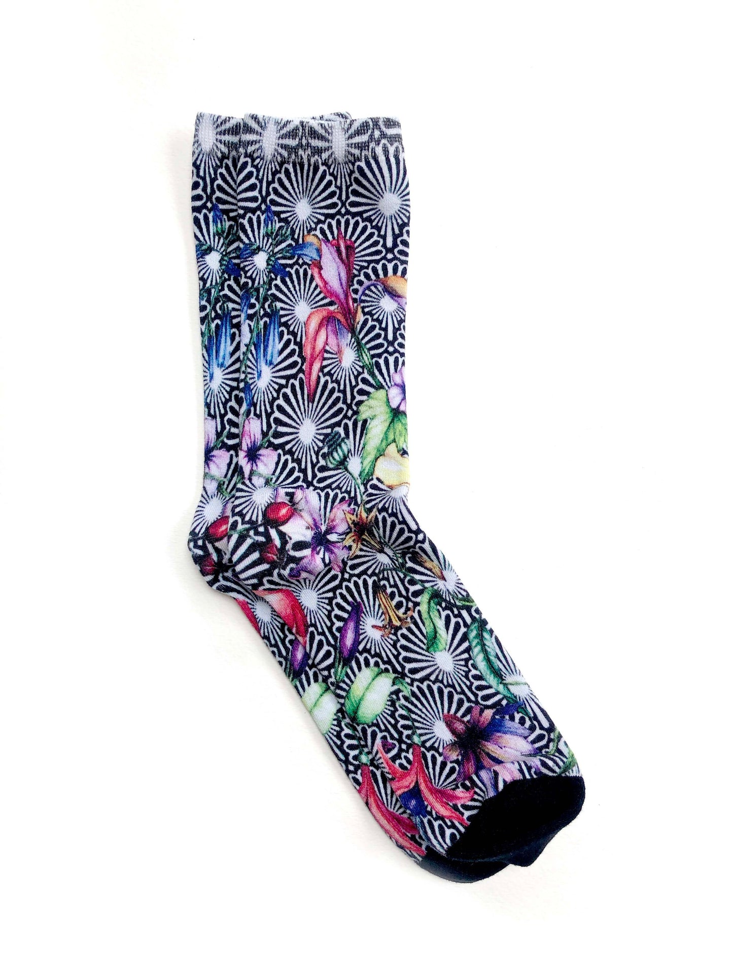 Strathcona Socks | Art Deco Floral