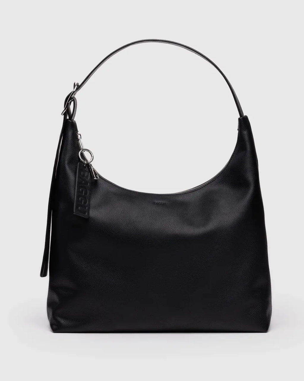 Baggu | Recycled Leather Shoulder Bag - Black