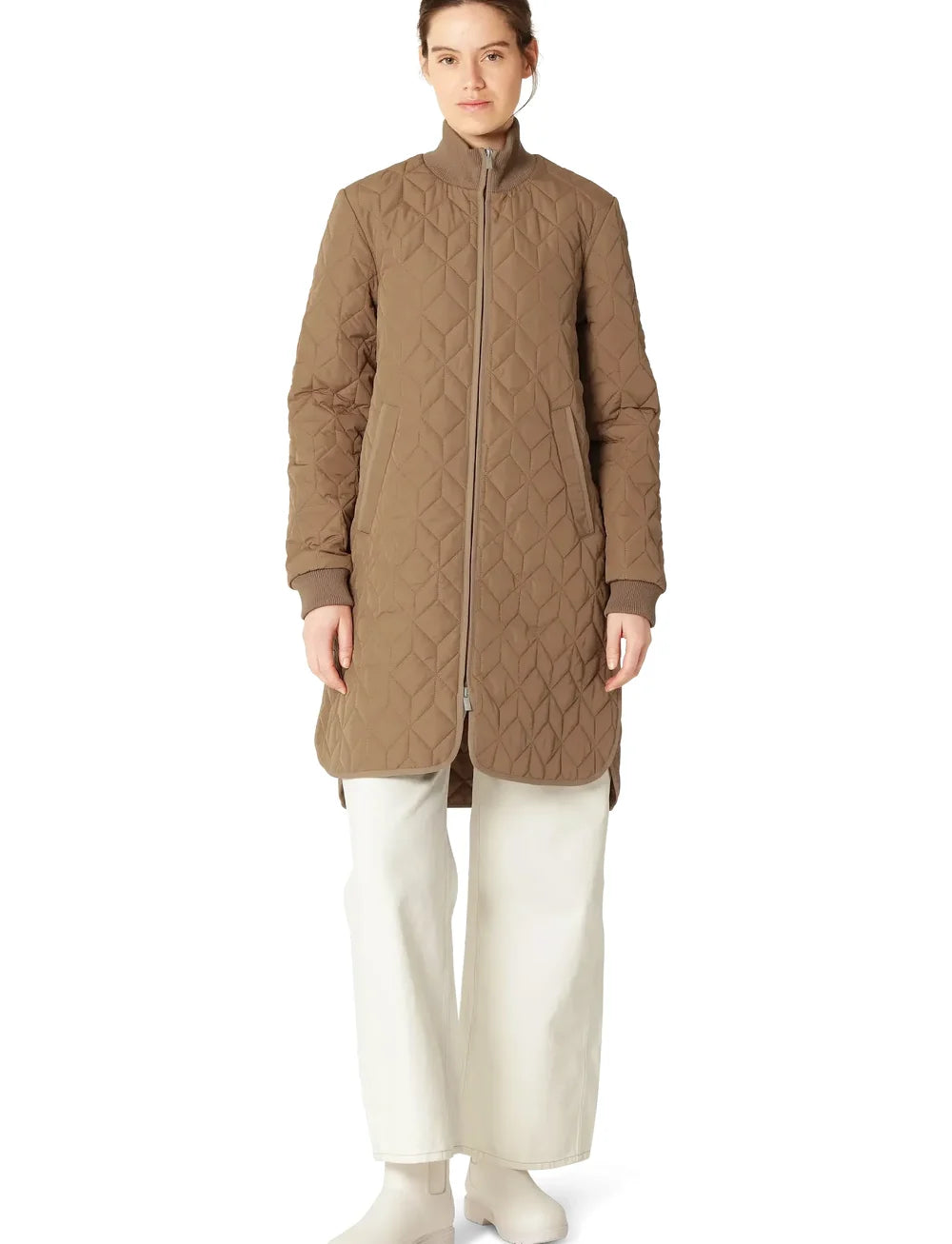 Ilse Jacobsen | Padded Quilted Coat - Mocca