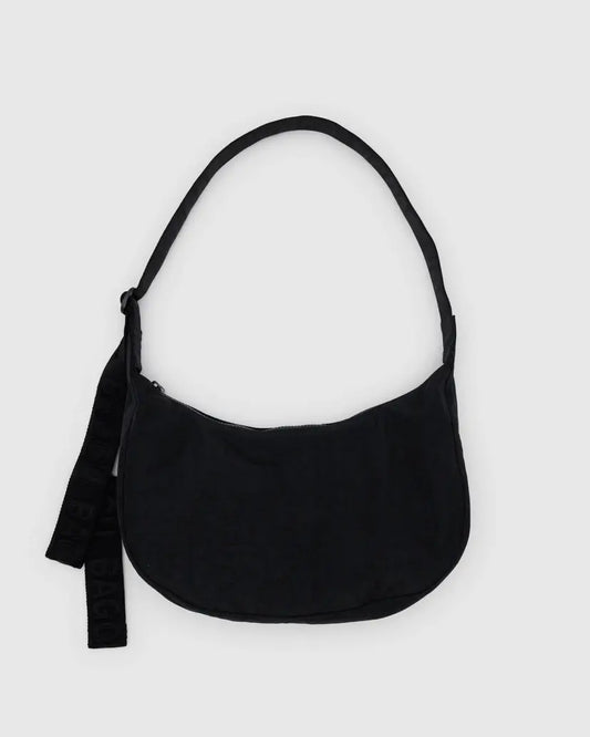 Baggu | Medium Nylon Crescent Bag - Black