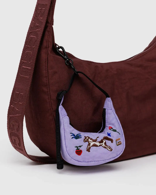 Baggu | Crescent Bag Charm - Embroidered Pony