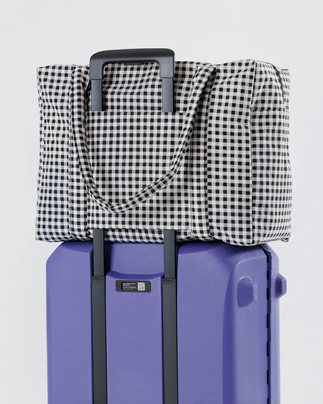Baggu | Cloud Carry On - Black and White Gingham