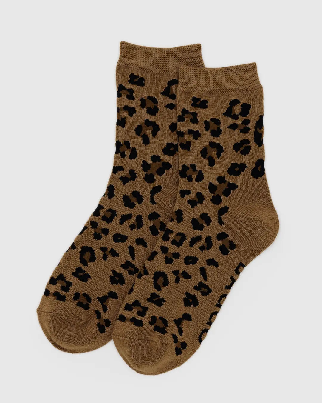 Baggu | Crew Socks - Dark Leopard