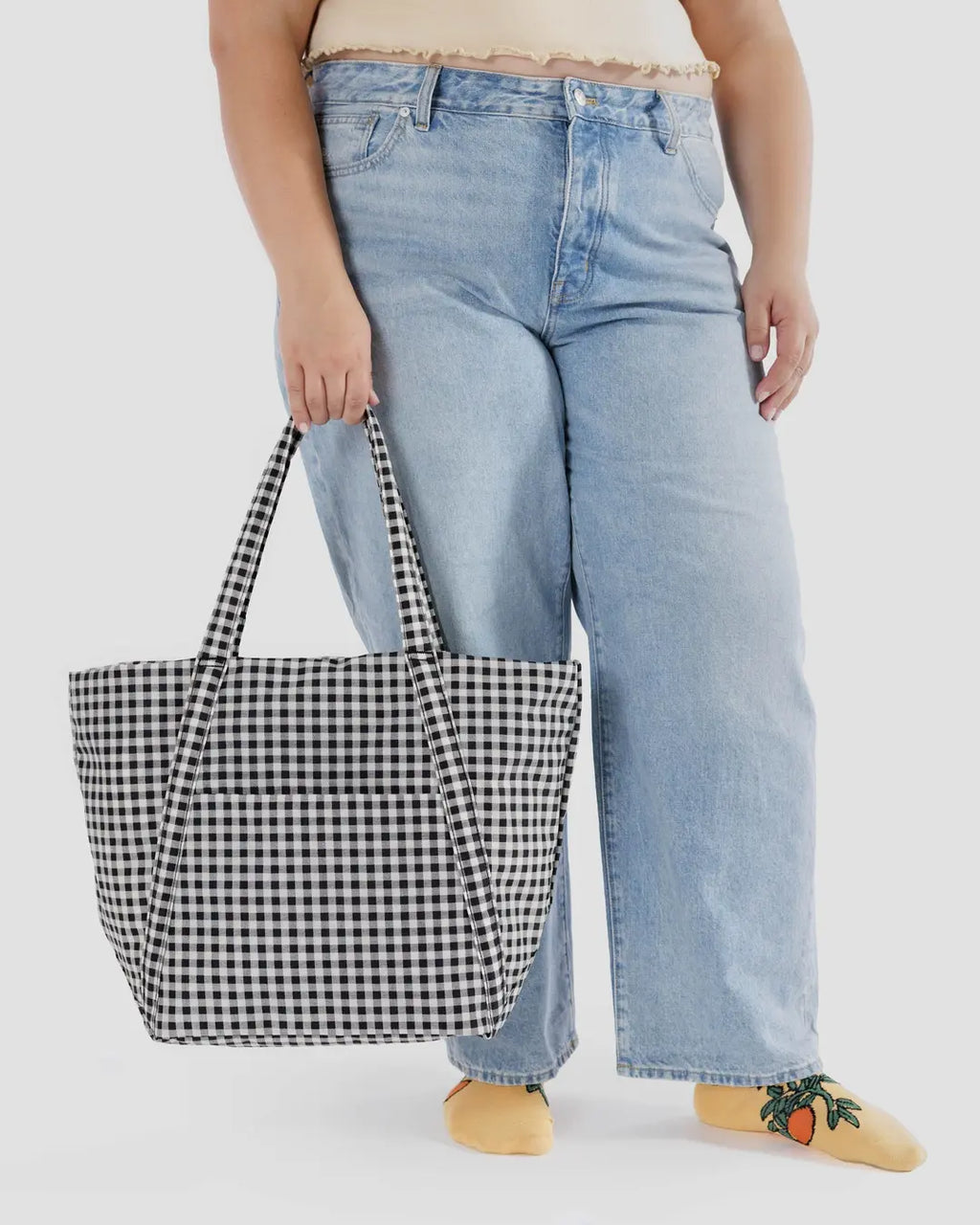 Baggu | Cloud Bag - Black and White Gingham