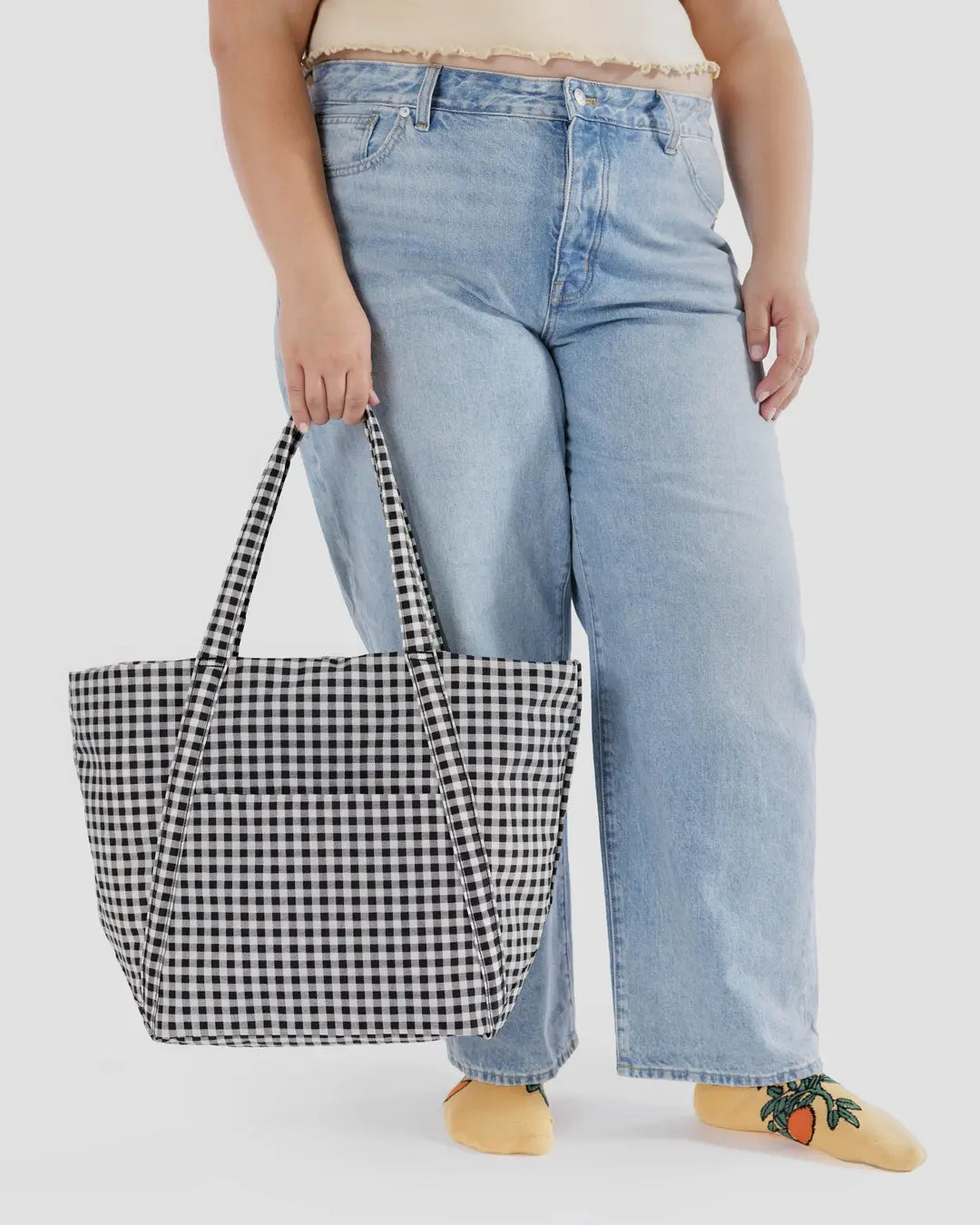 Baggu | Cloud Bag - Black and White Gingham