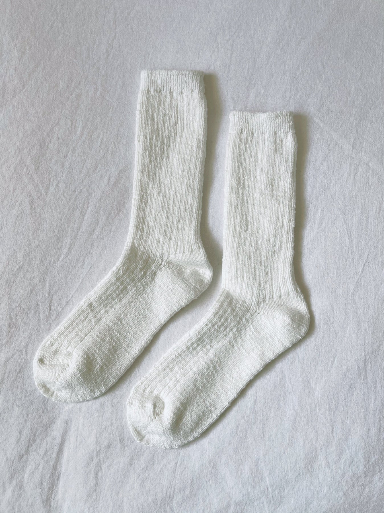 Le Bon Shoppe | Cottage Socks - White Linen
