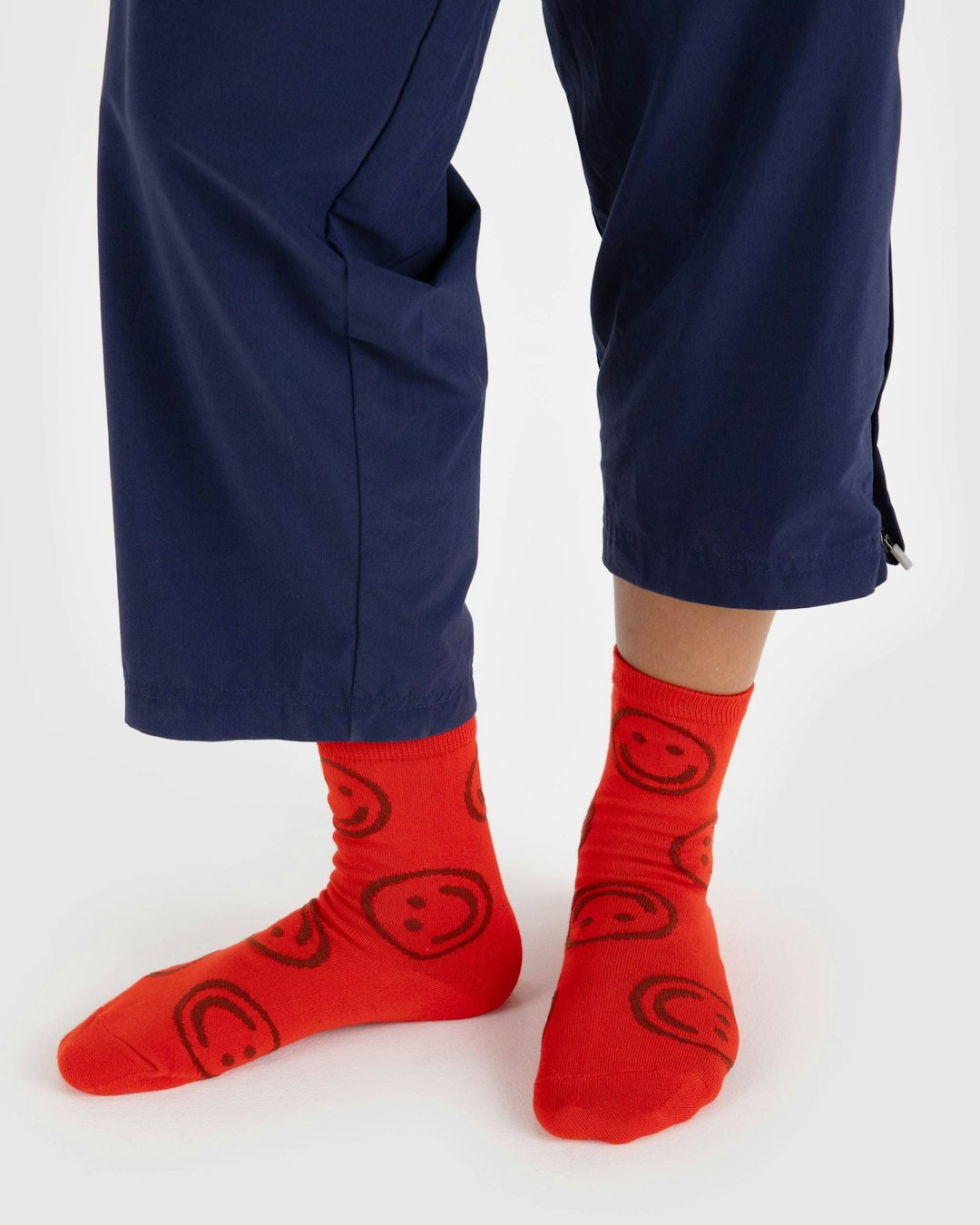 Baggu | Crew Socks -  Red Happy