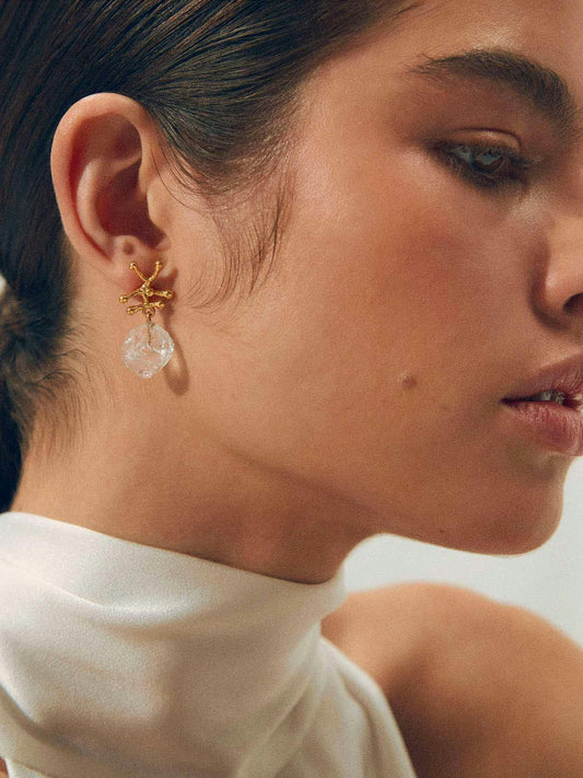 Shyla London | Nuria Raw Crystal Earrings