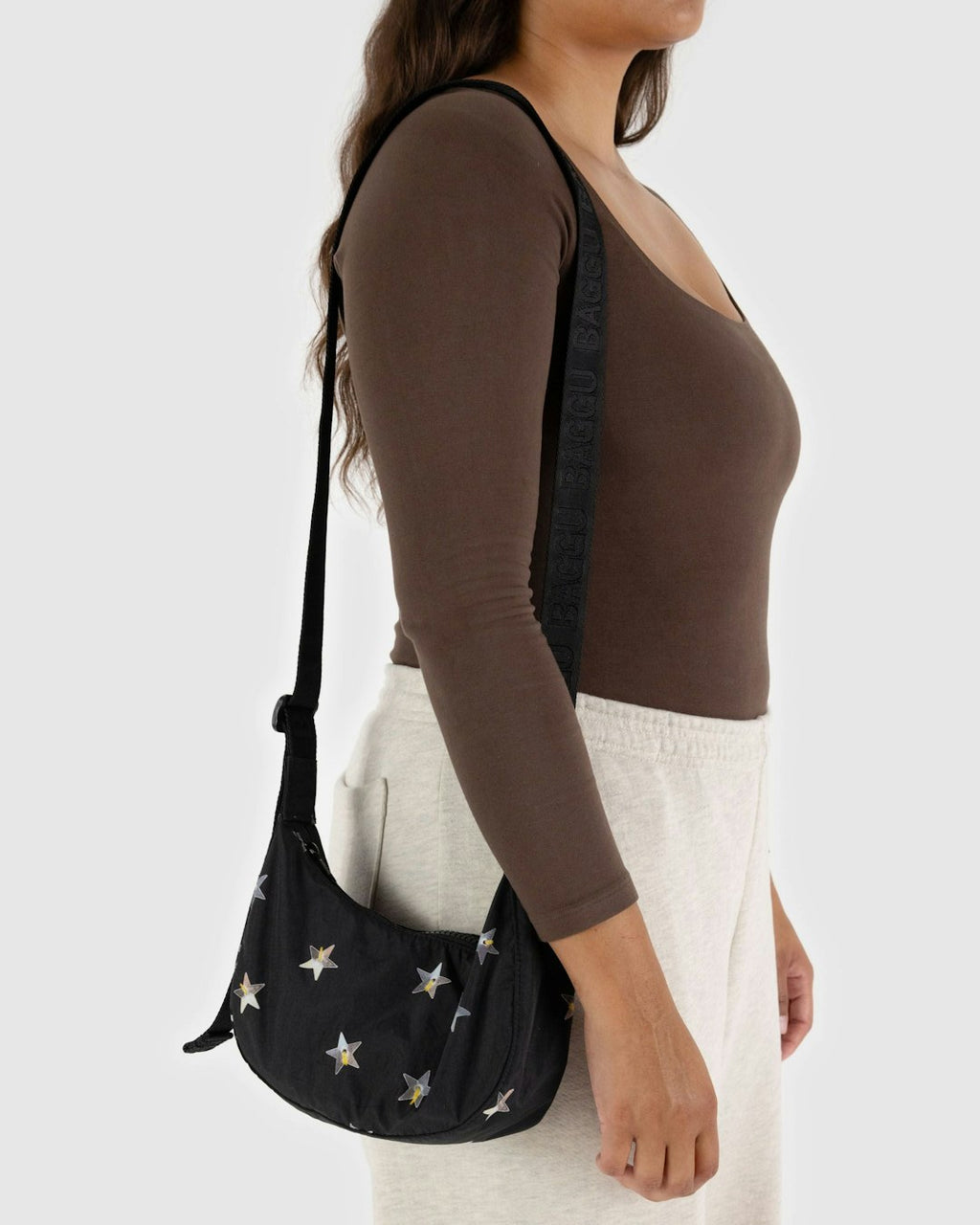 Baggu | Small Nylon Crescent Bag - Stars