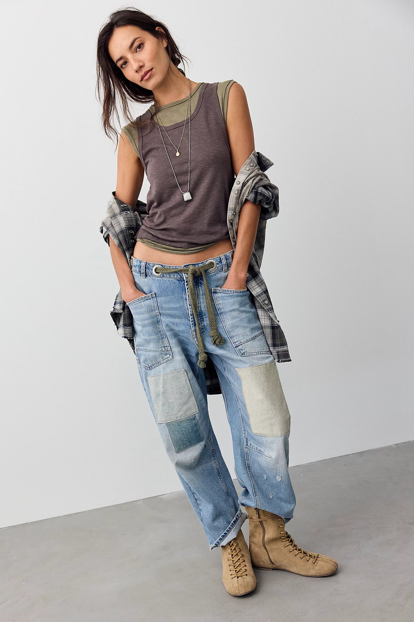 Free People | Moxie Low Slung Pull On Barrel - Truest Blue