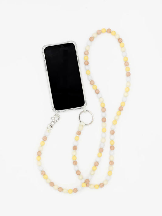 Ina Seifart | Perlen Handykette Phonenecklace - Whitemix
