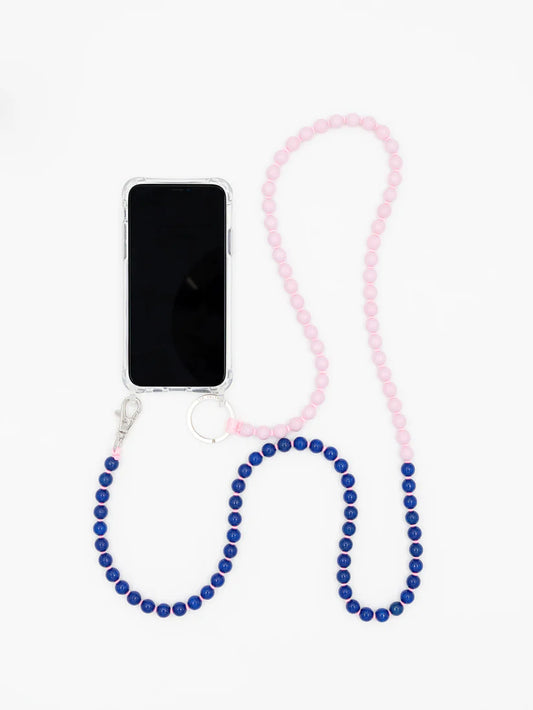Ina Seifart | Perlen Handykette Phonenecklace - Rose/Blue/Duo